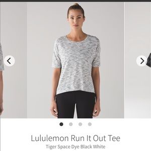 Lululemon run it out short sleeve shirt